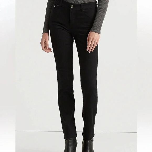 Ralph Lauren Jean Company Straight Leg Black Jeans - Picture 1 of 6